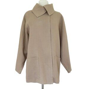 vtg CATHY HARDWICK Draped linen jacket sz 8